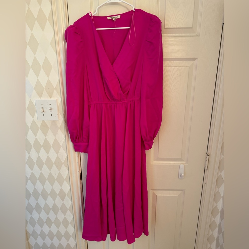 The prettiest color dress! Size Large, never worn!